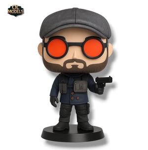 Flores Chibi Figure Rainbow Six 3D Model