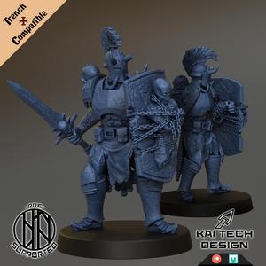 Heretics - Anointed Sword and Shield, melee, warrior, corrupted, burned