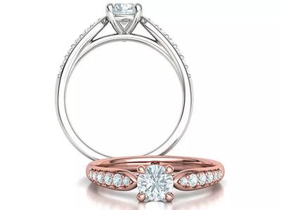 Engagement Solitaire Ring Half Carat Stone Diamond Ring 3dmodel