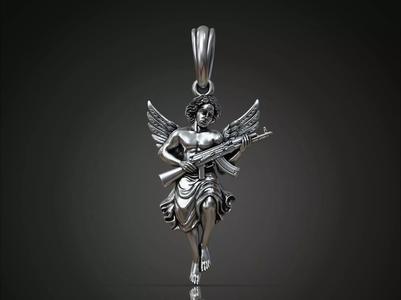 Angel defender pendant