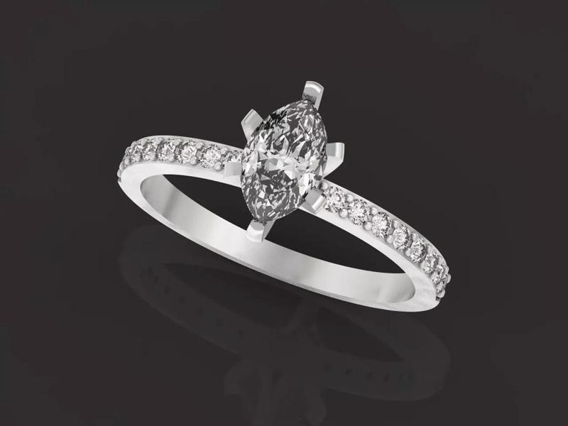 engagement ring vintage marquise
