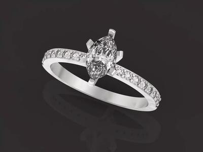 engagement ring vintage marquise