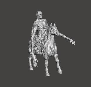 NUCKELAVEE CREATURE MODEL FIGURE FOR HORROR AND FANTASY GAMES RPG DND