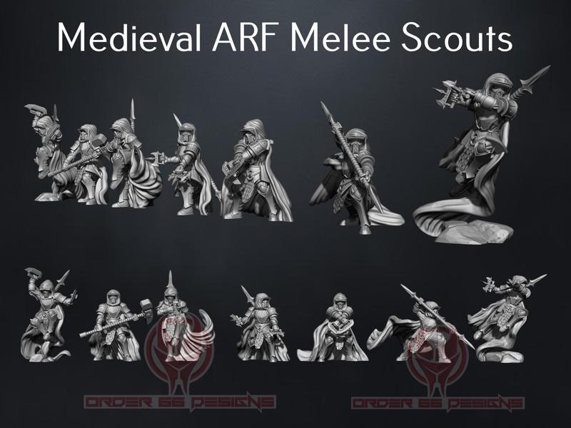 Medieval ARF Melee Scouts Squad - Legion Scale