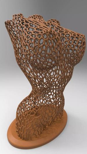 Female body mesh bust