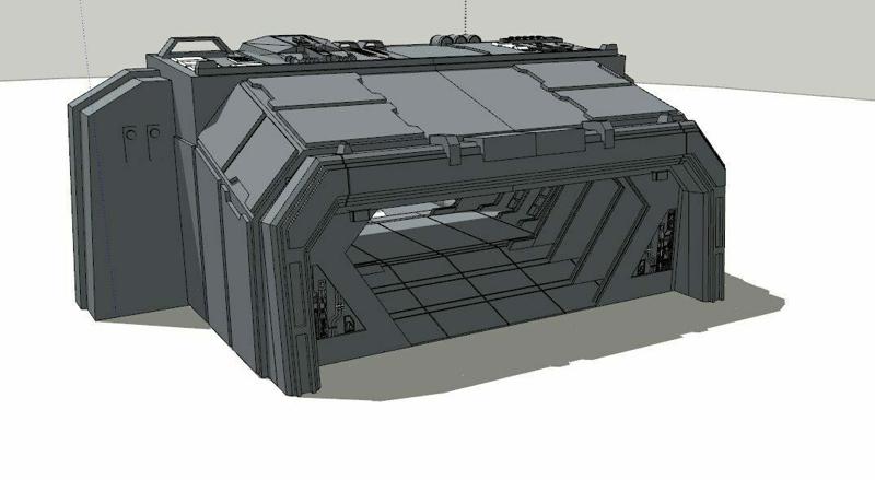 Scarif Terrain Shuttle Entrance