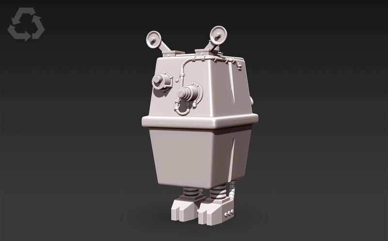 Gonk Droid VC167 - 3D Print STL - Star Wars Legion and 3.75 Action Figure Scales