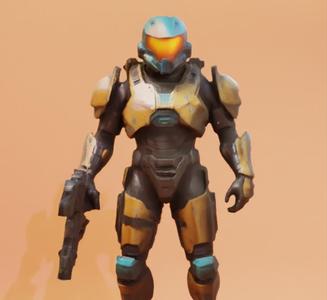 Futuristic Space Soldier