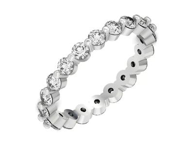Eternity  Ring Single Prong  Round  Diamond