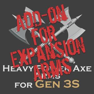 Gen 3S Heavy Power Axe arms - Add-on for Ver.EXP arms