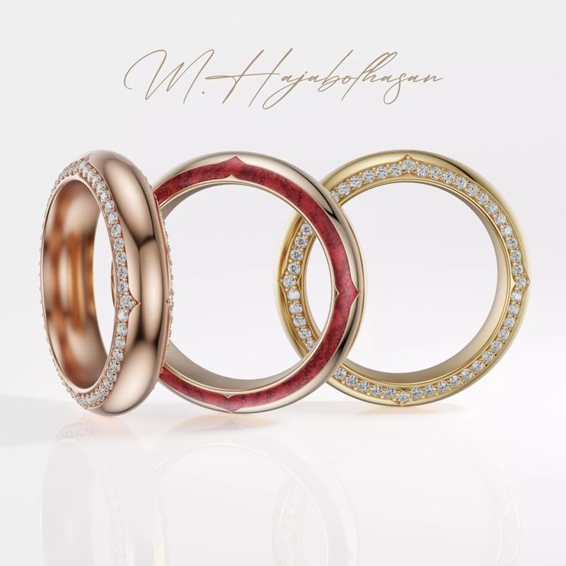 Eternity Ring Collection 6 Unique 3D Printable Jewelry Models