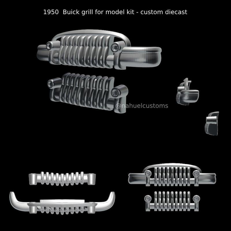1950  Buick grill for model kit - custom diecast