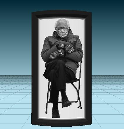Bernie Sanders Meme Lithopane