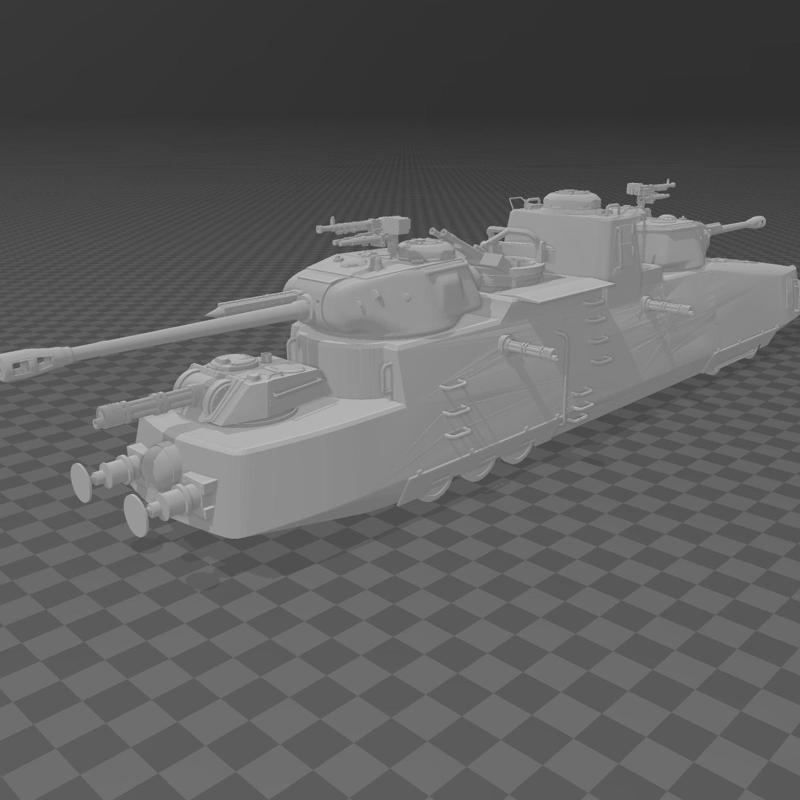 MBV-47 Assault Draisine (Armoured Train) for Dust Warfare 1947