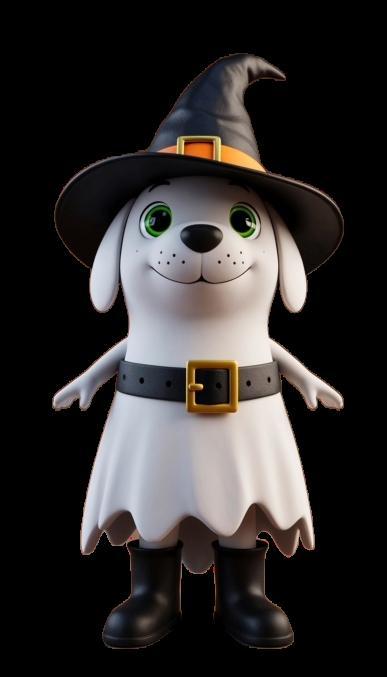 Halloween figurine: Witchy Woofer.