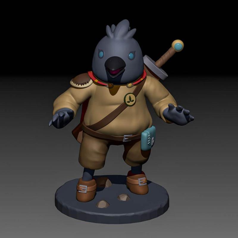 Crow Dude - Adventure bird with cape and sword