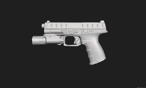Beretta Apx Surefire X300 Turbo Real Size 3d Scan Gun Mold