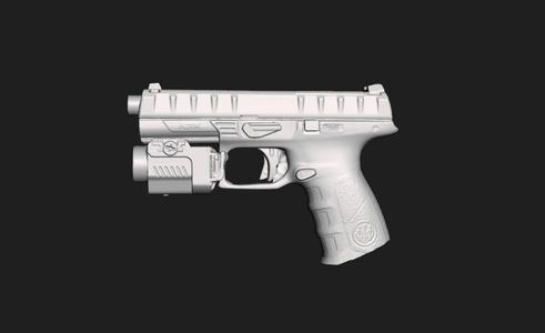 Beretta Apx Fenix GL22 Real Size 3d Scan Gun Mold