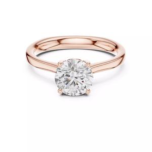 Solitaire 7mm Round Cut Euro Shank Engagement Ring 3DM STL Video