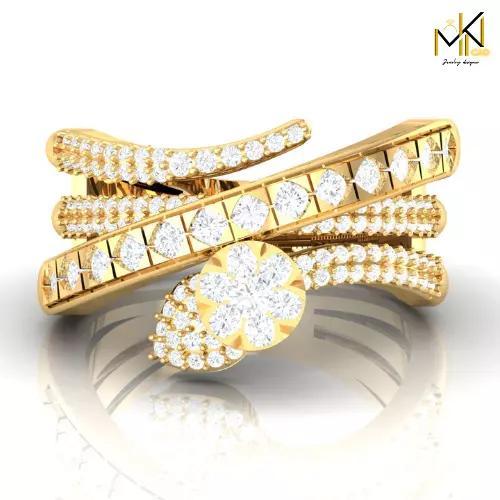 Snake-Inspired Diamond Ring   3D CAD Jewelry Model