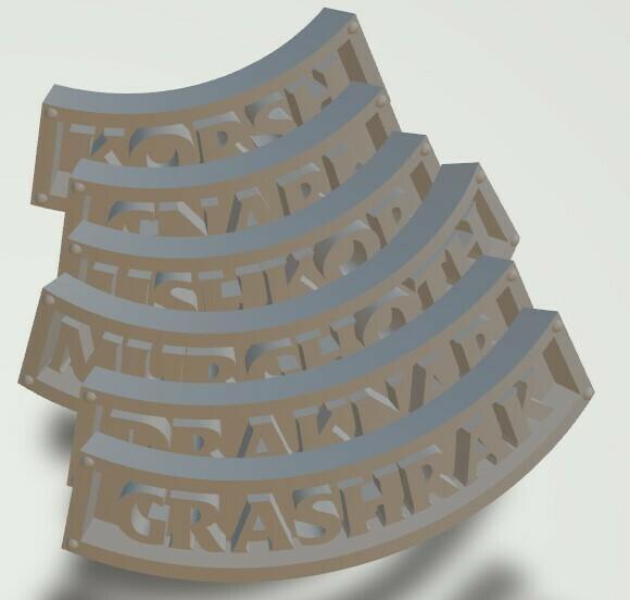 Grashrak's Despoilers Nametags S03 Beastgrave WU