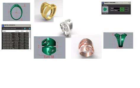 Luxury Jewelry stl 3dm  Ring jr00247