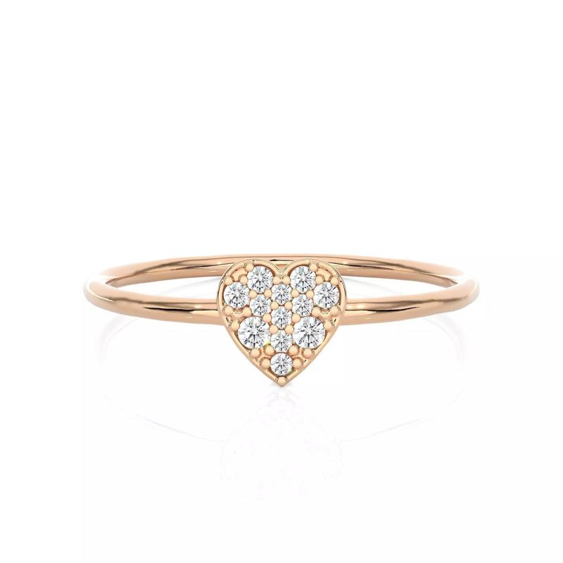 Light Minimalist Diamond Ring