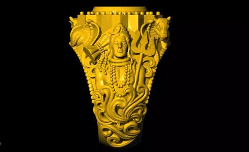 MAHADEV 3D GENTS RING