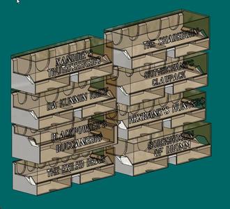 ALL 8 HARROWDEEP / NETHERMAZE HOLDERS, 3D-FILES W U STORAGE