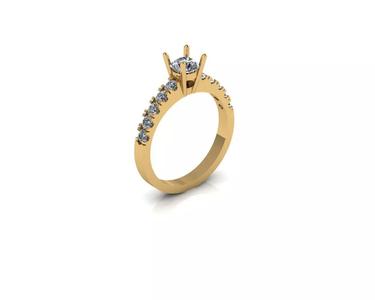Ladies womans womens diamond ruby emerald Rings 3D print model