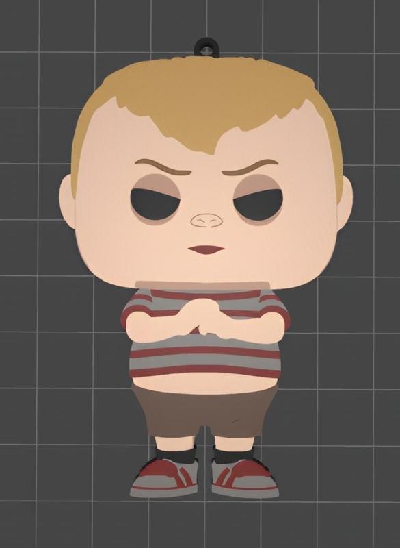 Pugsley Addams keychain