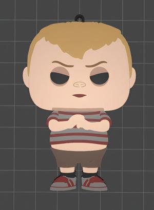 Pugsley Addams keychain