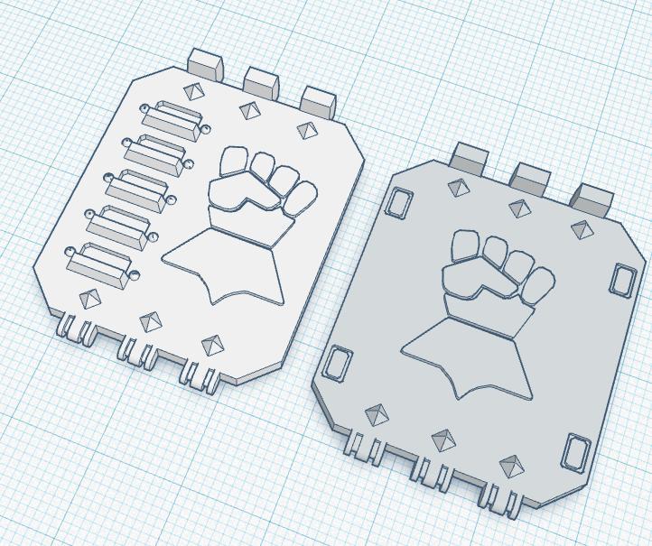 Grimdark Ground Plunderer Doors for the 7th Legion of Fist Base Builders