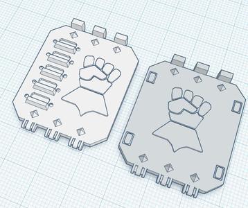 Grimdark Ground Plunderer Doors for the 7th Legion of Fist Base Builders