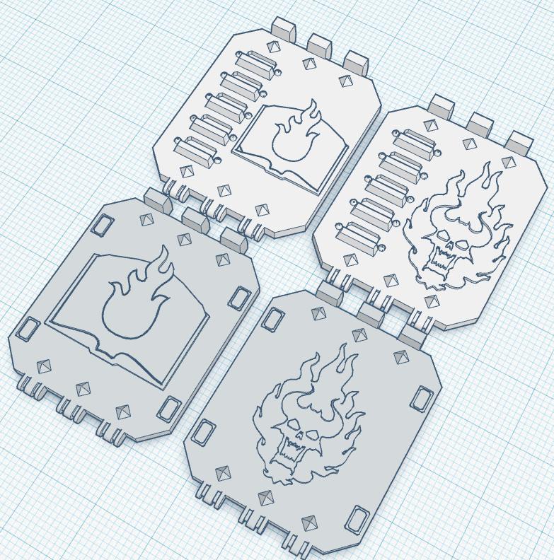 Grimdark Ground Plunderer Doors for the 17th Legions of Bringers of Books