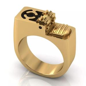 Lighter ring in jewellery 3D print model
