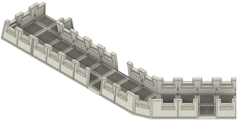 Modular Trench Line for Wargames