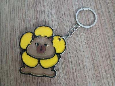 Capybara cute flower