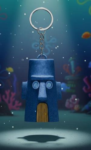 Squidward House Keychain - Easter Island Head Design - SpongeBob SquarePants - Ready to Print