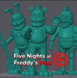 FNaF Plus - Main Animatronics Pack (3D Print STL Collection)