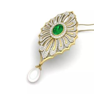 Women pearl pendant 3dm render detail 3D print model