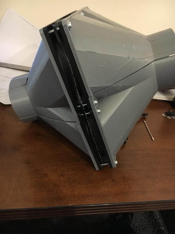 Inline 4 inch Booster Fan using 120mm CPU Fans