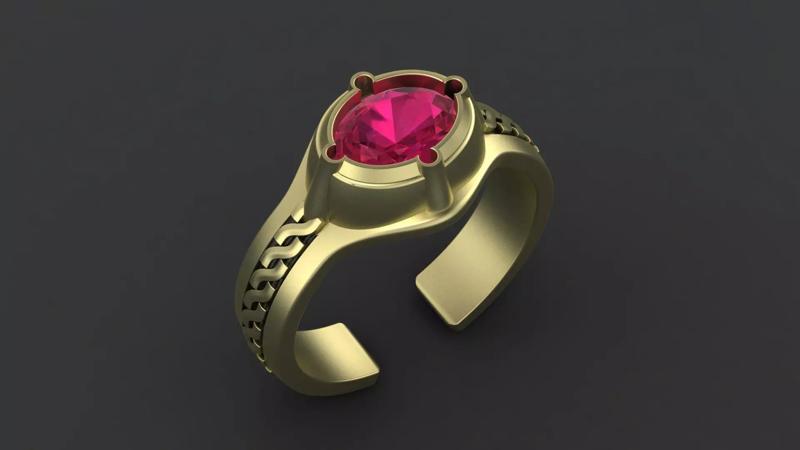 Lord of the Rings Fantasy ring of Gendelf  for cnc or