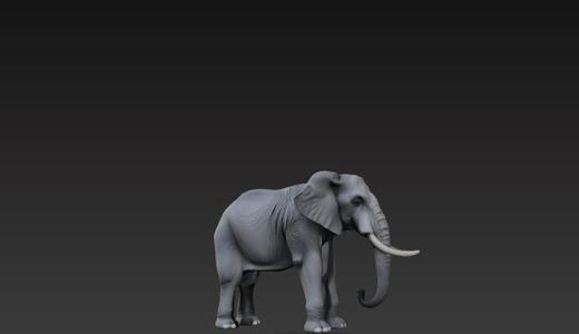 Elephant 3D Model STL – Elegant Wildlife Sculpture for Printing