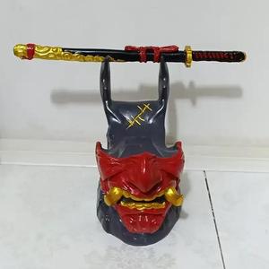 Samurai Demon Face Warrior Sword Control Stand
