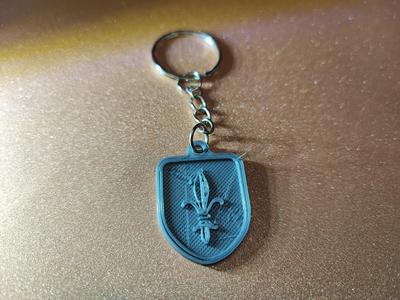fleur de lys key ring