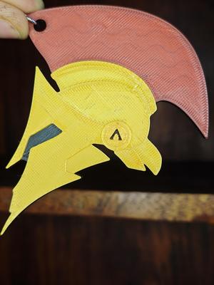 Spartan Helmet Keychain