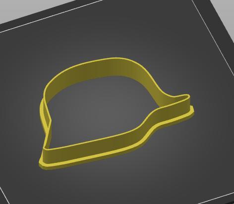 Wehrmacht helmet cookie cutter