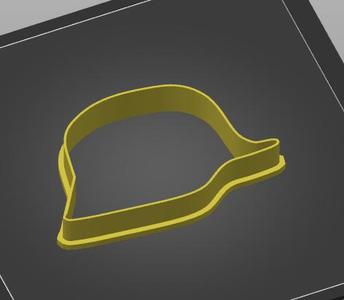 Wehrmacht helmet cookie cutter