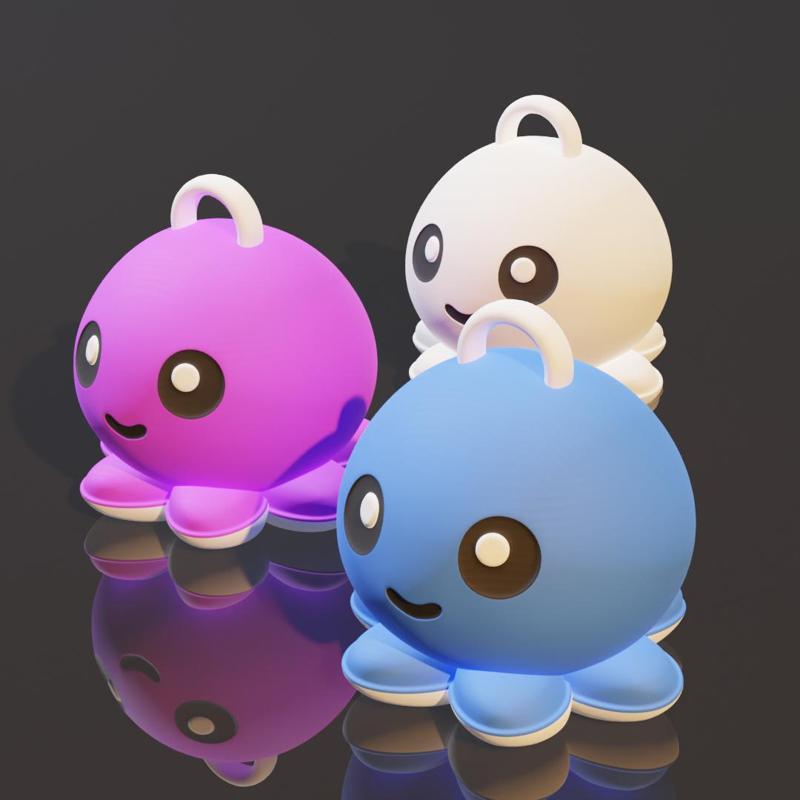 cute octopus keychain